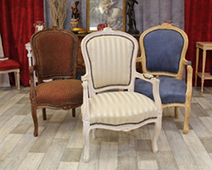 Fauteuil Cabriolet de Style Louis XV